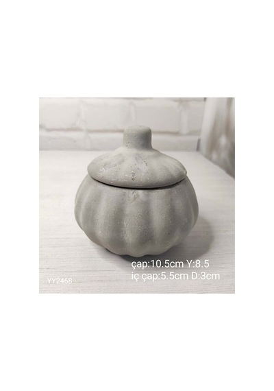 Yy2468 Kapaklı Kabak 10,5x8,5 Silikon Kalıp