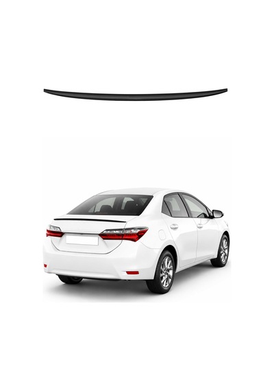 Toyota Corolla 2013-2018 Arası Uyumlu Araca Özel Bagaj Spoileri Piano Siyah 1 Parça
