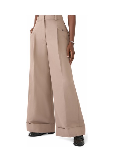 3.1 Phillip Lim Plise Detaylı Geniş Paça Pantolon Beıge