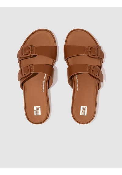 Fitflop Gracıe Fv1 Çift Tokalı Taba Kadın Terlik Taba