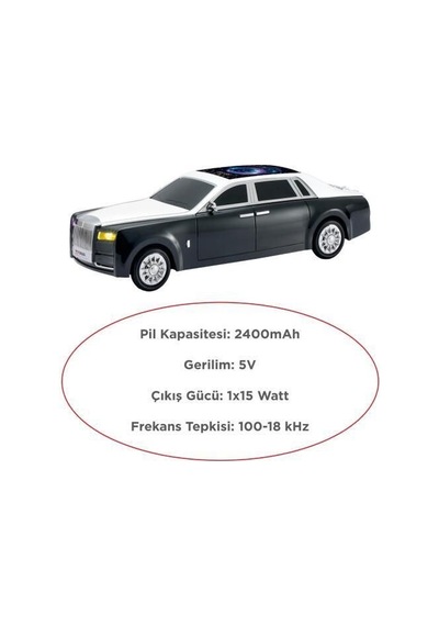Bluetooth Hoparlör Süper Lüks Araba Tasarımlı D82 15w Müzik Masaüstü Süs Ses Sistemi