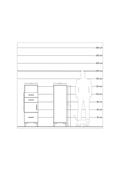 Kronos Dolap 2 Raflı 3 Çekmeceli Tek Kapaklı 44x59x134 Çam-antrasit Atlas Çam Kronos Dolap 2 Raflı 3 Çekmeceli Tek Kapaklı 44x59x134 Çam-antrasit Atlas Çam
