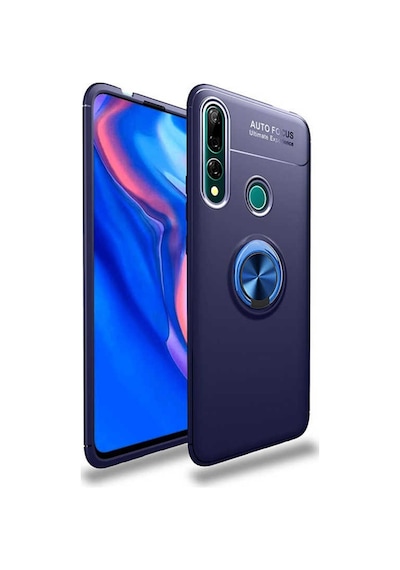 Huawei Y9 Prime 2019 Kilif Yüzüklü Tam Korumali Silikon Kapak 418885552