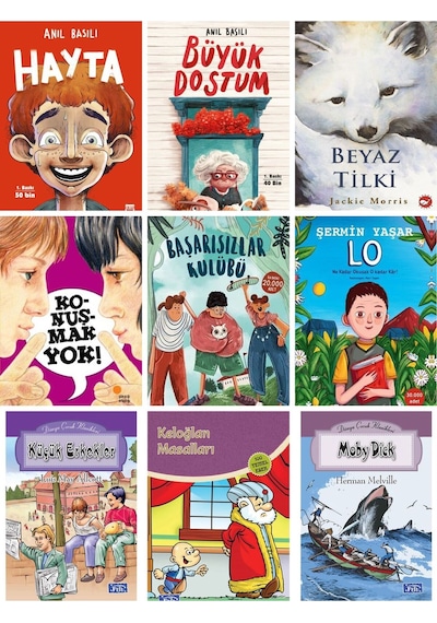 İlk Genç Timaş Hayta,büyük Dostum,beyaz Tilki,lo.konuşmak Yok,4,5,6,7.sınıf Set