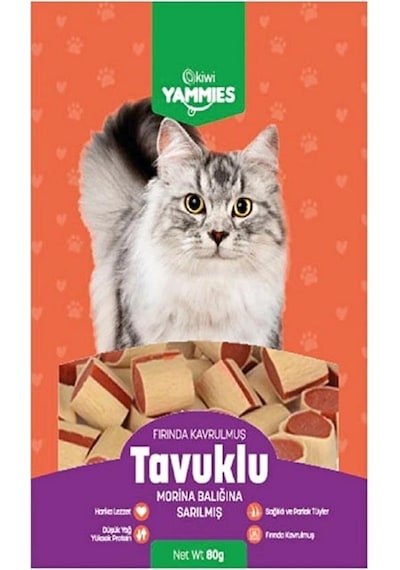Kiwi Yammies Karışık Sıvı Kedi Ödül Maması 10 Paket