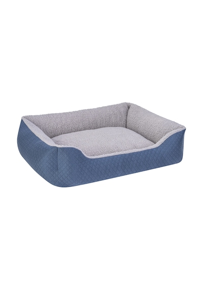 Pet Comfort Bravo Duo Köpek Yatağı Mavi/gri Peluş M 75x60cm