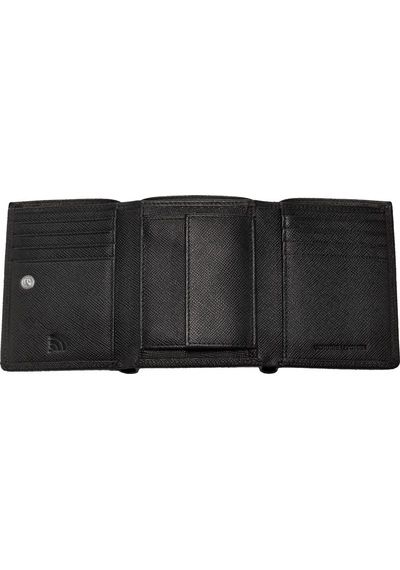 Zippo Saffiano Deri Cüzdan 2007075 Siyah
