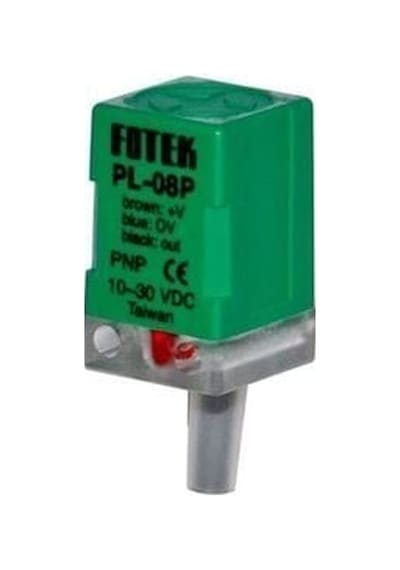 Pl-08p Fotek 17x17x35mm 10-30vdc Besleme Pnp No 8mm Algılama 2mt Kablolu Kübik Endüktif Sensör