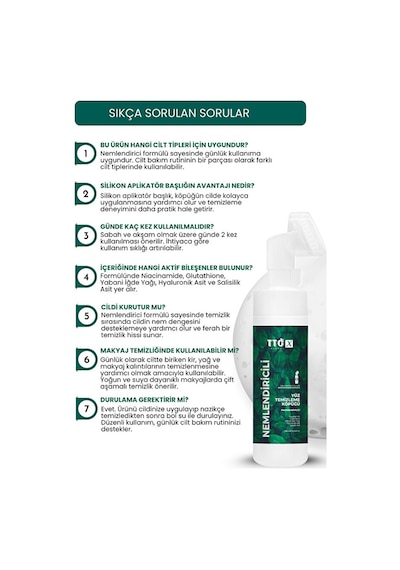 Tto X Nemlendirici Yüz Temizleme Köpüğü 200 Ml Hyaluronik Asitli Tüm Cilt Tipleri Için Günlük Kullanım