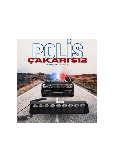 Polis Çakar Lambası S12 Led Tepe Lambası Onkar Polis-cakar-s12