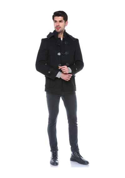 Plt8379 Dewberry Erkek Palto-siyah Siyah