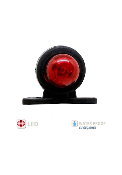 Ahmet Otomotiv 10 Adet Tek Ledli Mini Takoz Sarı-kırmızı 12v-24v