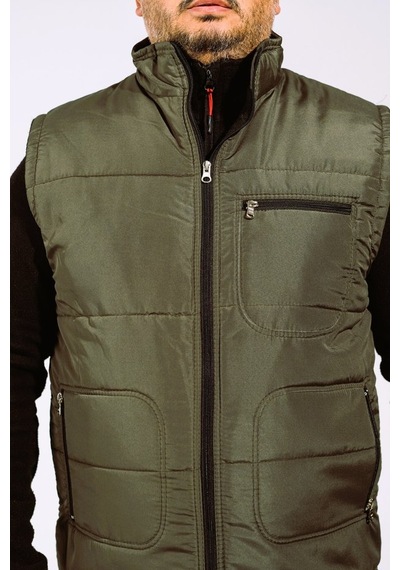 Derin Mavi Çok Cepli Günlük - İş Yeleği Xl-10xl Arası Bedenler Haki