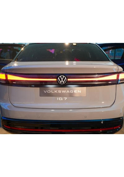 Dk Tuning Vw Volkswagen İd 7 Bagaj Beyaz Yazı Logo Arma Volkswagen