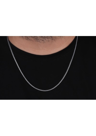Glorria Gümüş 2mm Tilki Kuyruğu Zincir Kolye Gümüş