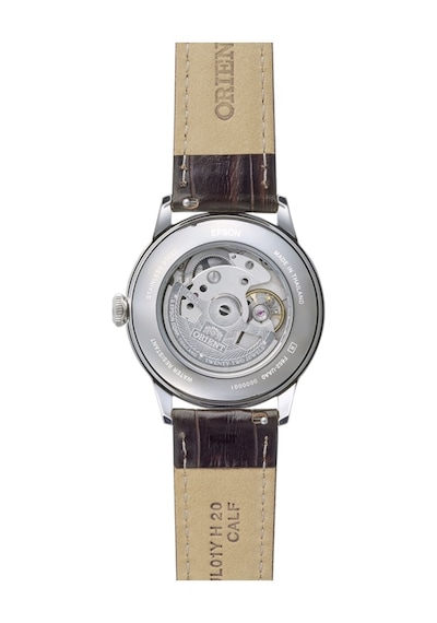 Orient Bambino Ra-bb0004y30b Kurmalı Otomatik Deri Kahverengi 39 Mm Erkek Kol Saati Gri