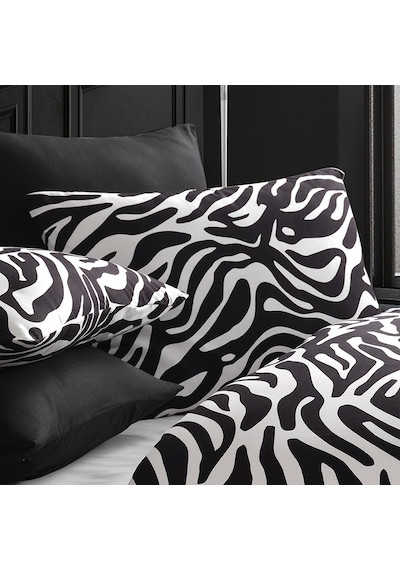 Coté Blanc Zebra %100 Pamuk 2'Li Yastık Kılıfı
