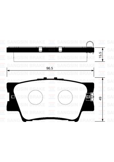 Sangsın Arka Fren Balata Toyota Rav4 2.0l 1az-fe Aca30 Aca31 06-12 / Rav4 2.0l 1ad-ftv D IS00-SANGSIN SP2081