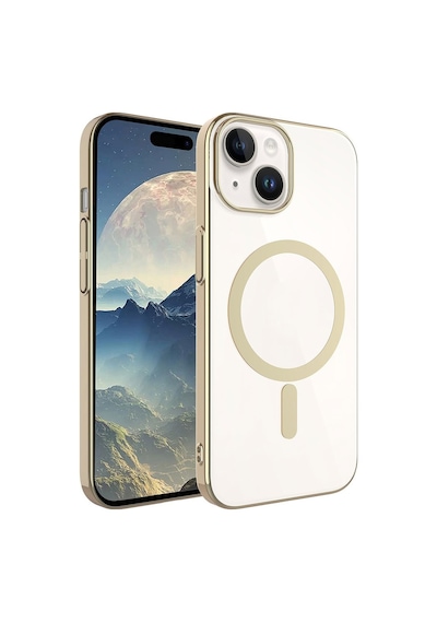 Apple Uyumlu iPhone 15 Plus Kılıf Wireless Şarj Özellikli Pixel Magsafe