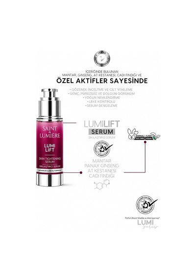 Lumılıft Gözenek, Siyah Nokta Ve Yaşlanma Karşıtı, Dolgunlaştırıcı Serum 30 Ml Diğer
