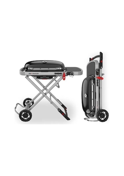 Weber Traveler Portatif Gazlı Mangal Siyah