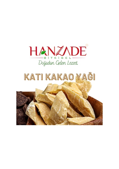 Hanzade Bitkisel Yenilebilir Saf Katı Kakao Yağı 500 G