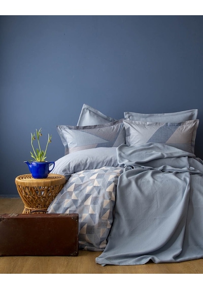 Çift Kişilik Cozy Set Senro İndigo
