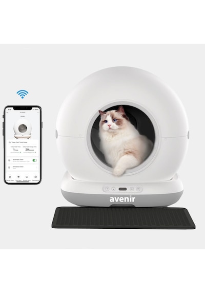 Avenir Av-cb02w Otomatik Akıllı Kedi Tuvaleti App Kontrol + Paspas
