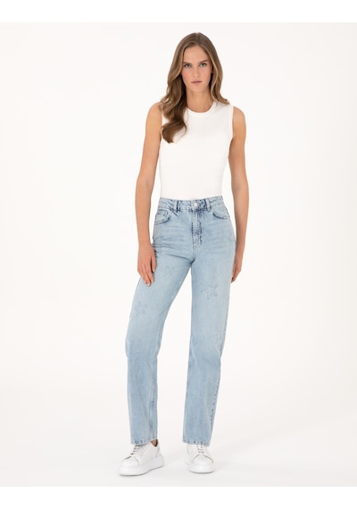 Pierre Cardin Kadın Açık Mavi Pantolon Jean 50308401-vr003 Açık Mavi