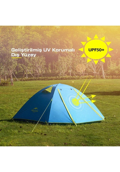 Naturehike P-serisi 2 Kişilik Kamp Çadırı Storm Blue