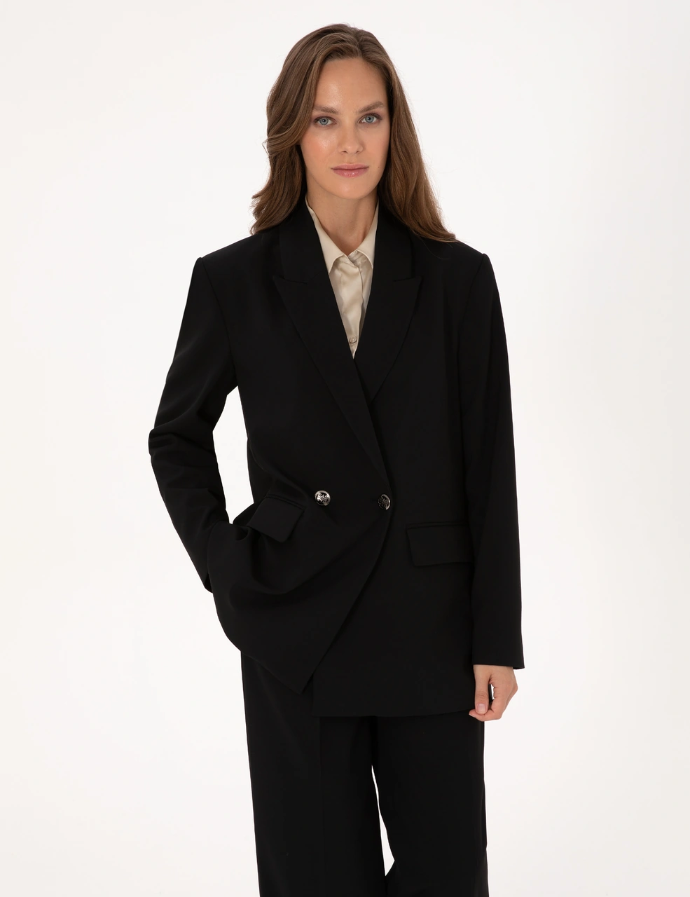 Pierre Cardin Kadın Siyah Ceket 50319433-vr046 Siyah