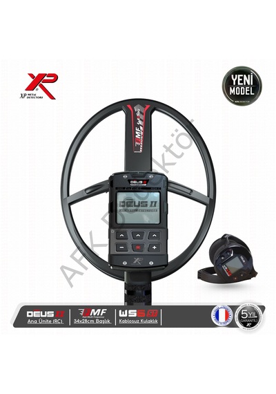 Xp Deus 2 Rc Metal Dedektörü 24x13 Cm Hf2 Başlık + Ws6 St Kablosuz Kulaklık Altın Arama