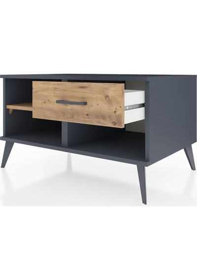 Kronos Şifonyer Tek Raflı Tek Çekmeceli 88x59x48 Antrasit-çam Çam Kronos Şifonyer Tek Raflı Tek Çekmeceli 88x59x48 Antrasit-çam Çam
