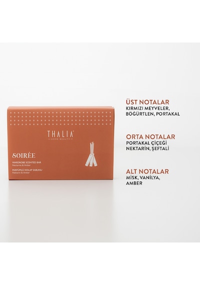 Thalia Home Nektarin & Amber Kokulu İpli Dolap Kokusu Çubuğu 3 x 40 G