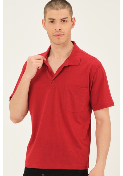 T0063 Dewberry Erkek T-shırt-kırmızı Kirmizi