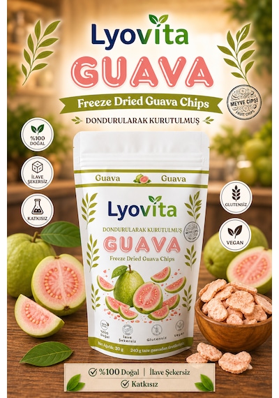 Guava Dondurularak Kurutulmuş Freeze Dried 20 G