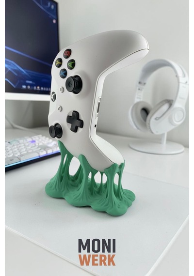 Xbox Uyumlu Bubble Gum Tasarımlı Yeşil Oyun Kolu Standı