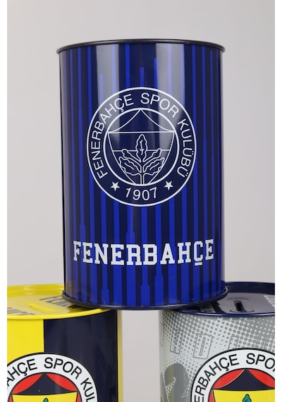 "dekomus Cep Defteri Hediyeli" Yeni Sezon Lisanslı Tekli Büyük Boy Fenerbahçe Metal Kumbara  Teşhir Ürün