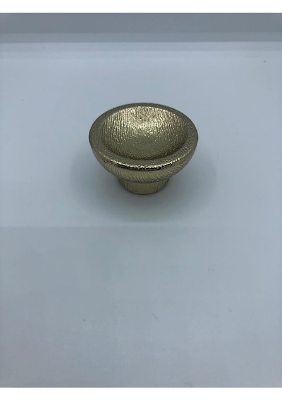 Plastik, 45 Mm Çapı Dolap, Vestiyer, Mobilya Düğme Kulp 5 Adet Gold Kaplama