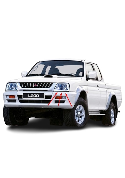 Mitsubishi L200 1999-2005 Arası Depo Sağ Ve Sol Far Takım Mr439533 / Mr439534