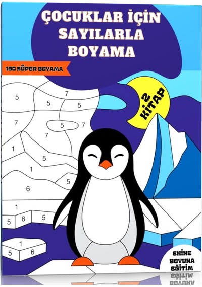 Çocuklar İçin Sayılarla Boyama Kitap Seti 2-6 Yaş