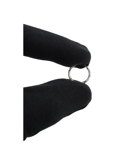 Beyaz Altın Kalem İşli Minik Halka Küpe Çapı: 1.50cm Beyaz Altın