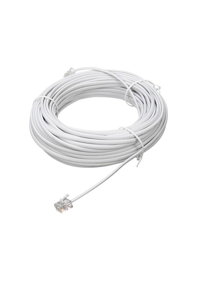 30 Metre Rj11 Telefon Kablosu 2 Pinli Hazır Köken Kablo