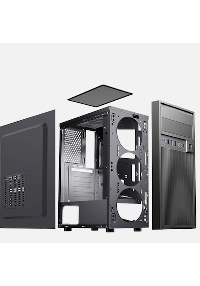 PowerBoost JBST-VK1651 500 W 1x12 CM Fan ATX 1xUSB 3.0 Bilgisayar Kasası
