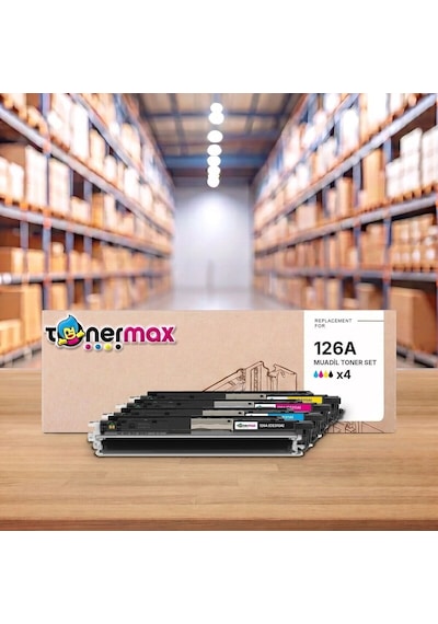Hp Laserjet Pro Cp1025nw Uyumlu Toner Seti Çipli 126a Cmyk 4 Renk