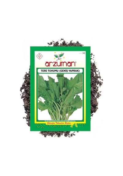 Arzuman Geniş Yaprak Tere Tohumu 25 G 7500 Adet