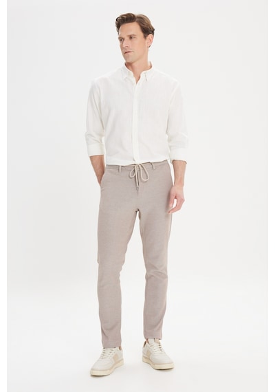 AC&Co / Altınyıldız Classics Erkek Vızon Comfort Fit Rahat Kesim Yan Cepli Desenli Beli Lastikli Pantolon Vizon AC&Co / Altınyıldız Classics Erkek Vızon Comfort Fit Rahat Kesim Yan Cepli Desenli Beli Lastikli Pantolon Vizon