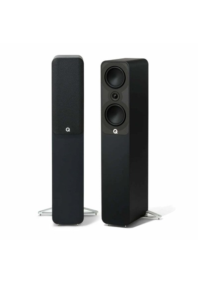 Q Acoustics 5040 Satin Black Kule Tipi Hoparlör Çift ı