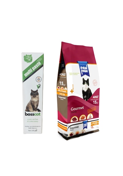 Paw Paw Gurme Yetişkin Kedi Maması 15 KG + Vitaminli Malt