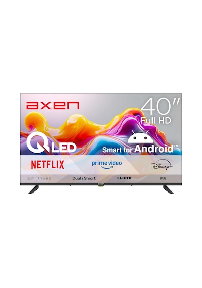 Axen AX40QLEDM-A14S 40" Full HD Android Smart Dahili Uydu Alıcılı Wifi LED TV